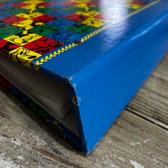 Vintage Disney World Land Large Photo Book Memory Box Scrapbook Mickey Mouse - Picture 3 of 6